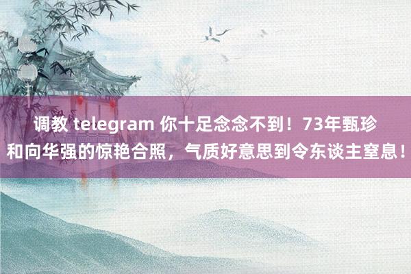 调教 telegram 你十足念念不到！73年甄珍和向华强的惊艳合照，气质好意思到令东谈主窒息！