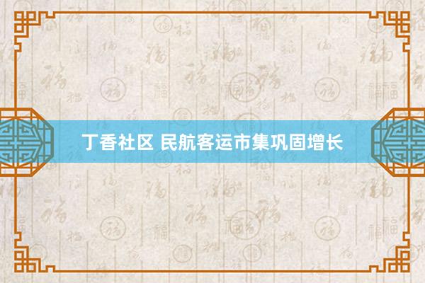 丁香社区 民航客运市集巩固增长
