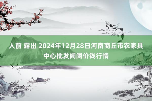 人前 露出 2024年12月28日河南商丘市农家具中心批发阛阓价钱行情