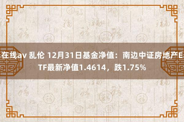 在线av 乱伦 12月31日基金净值：南边中证房地产ETF最新净值1.4614，跌1.75%