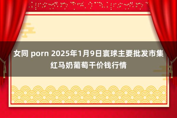 女同 porn 2025年1月9日寰球主要批发市集红马奶葡萄干价钱行情