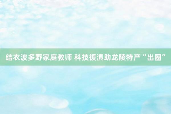 结衣波多野家庭教师 科技援滇助龙陵特产“出圈”