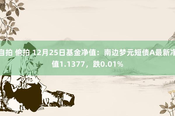 自拍 偷拍 12月25日基金净值：南边梦元短债A最新净值1.1377，跌0.01%