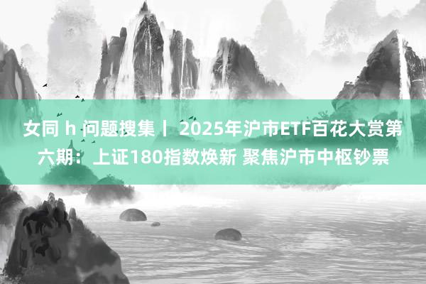 女同 h 问题搜集丨 2025年沪市ETF百花大赏第六期：上证180指数焕新 聚焦沪市中枢钞票