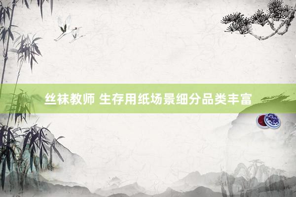 丝袜教师 生存用纸场景细分品类丰富
